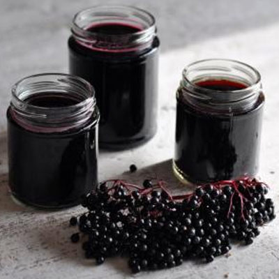 Simple spiced elderberry syrup